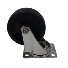 Factory Price SS 3'' 4" 5'' Swivel Plate High Temperature Nylon Wheel 230C Casters Wheel Bakery Oven Heat Proof Casters